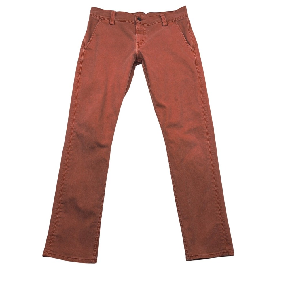 Levis 511 Slim Fit Pants Mens‎ 32x32 Rust Orange Terracotta Stretch Twill S40113